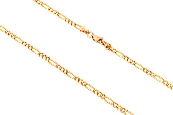 CADENA ORO 10K CARTIER 3X1 M.60 PAVE BAS MEX.