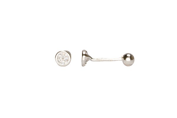BROQUEL PLATA. 925 BISEL #3 MEX.