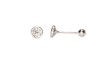 BROQUEL PLATA. 925 BISEL #4 MEX.
