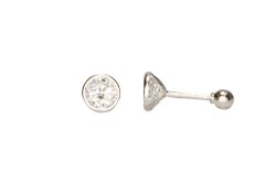 BROQUEL PLATA. 925 BISEL #5 MEX.