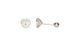 BROQUEL PLATA. 925 BISEL #5 MEX.