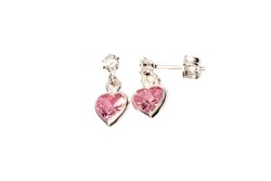 BROQUEL PLATA .925 3MM CRZN CORTO ROSA MEX.