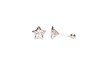 BROQUEL PLATA .925 BISEL ESTRELLA 6X6 MEX.