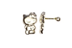 BROQUEL PLATA. 925 KITTY GDE MEX.