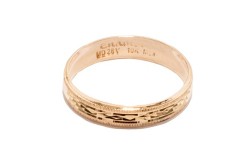ARGOLLAS ORO 10K MOD. CL126 4MM AMA MEX.