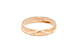 ARGOLLAS ORO 10K MOD. CL131 4MM AMA MEX.
