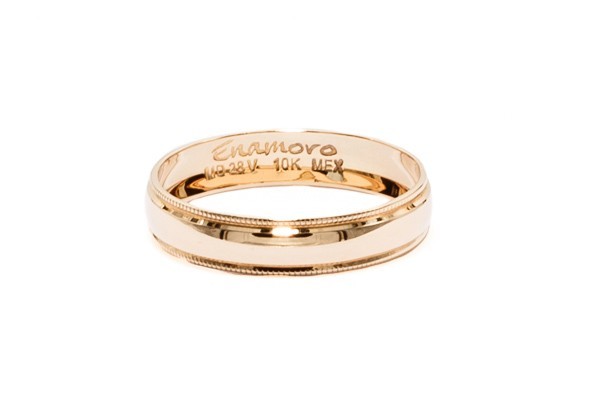 ARGOLLAS ORO 10K MOD. CL123 4MM AMA MEX.