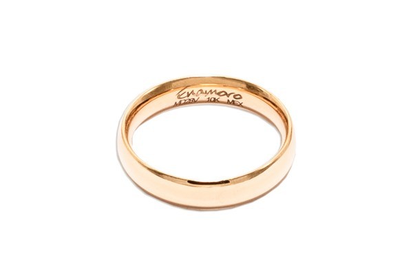 ARGOLLAS ORO 10K MOD. CF002-41 4MM AMA MEX.