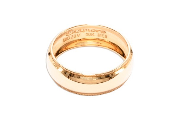 ARGOLLAS ORO 10K MOD. CL101 6MM AMA MEX.