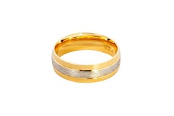 ARGOLLAS ORO 14K MOD. 54 C/R 6MM COMB MEX.