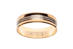 ARGOLLAS ORO 14K MOD. 101L 6MM COMB MEX.