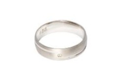 ARGOLLAS ORO 14K MOD. 66 C/P 6MM  BCO MEX.