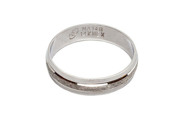 ARGOLLAS ORO 14K MOD. 294-4 4MM BCO MEX.
