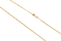 CADENA ORO 10K CARTIER 3X1 PAVE BAS M.50 MEX.