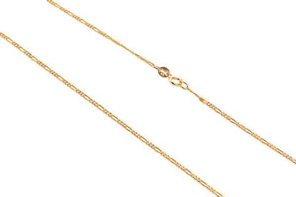 CADENA ORO 10K CARTIER 3X1 PAVE BAS M.50 MEX.