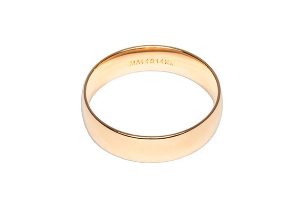 ARGOLLAS ORO 14K MOD. 063-A6 6MM AMA MEX.