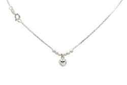 GARGANTILLA PLATA .925 CRZN GLOBO SD CH MEX.