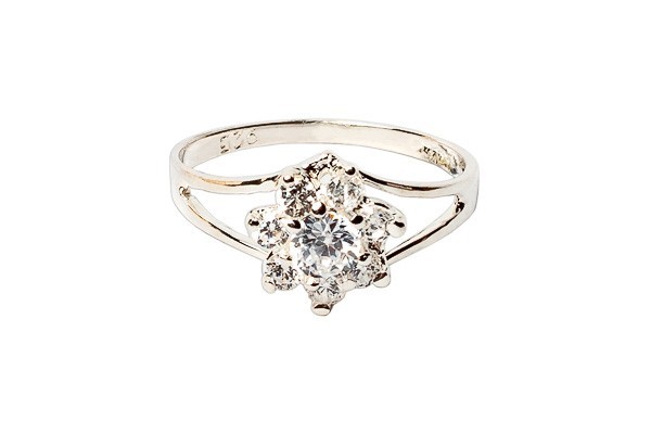 ANILLO PLATA .925 ROSETA MOD. AD502 MEX.
