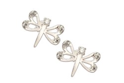 ARETES PLATA .925 LIBELULA VAC MEX.