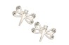 ARETES PLATA .925 LIBELULA VAC MEX.