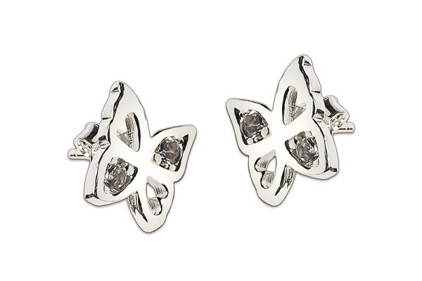 ARETES PLATA .925 MARIPOSA C/P VAC MEX.