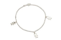 PULSERA PLATA .925 3 NIÑAS AG1 MEX.