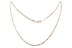 CADENA ORO 10K HOJA GUCCI VL3 M.45 FLOR MEX.