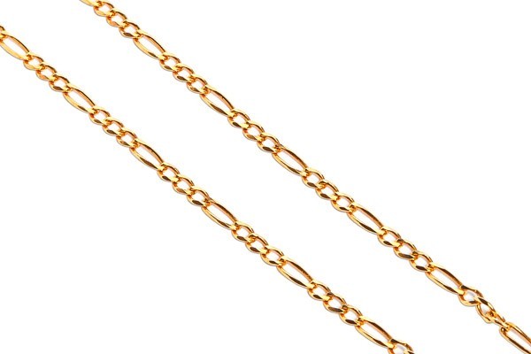 CADENA ORO 14K CARTIER 3X1 M.45 AMA BAS MEX.