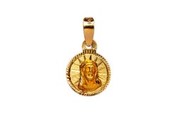 MEDALLA ORO 10K DIV. ROSTRO RED 03 AMA MEX.