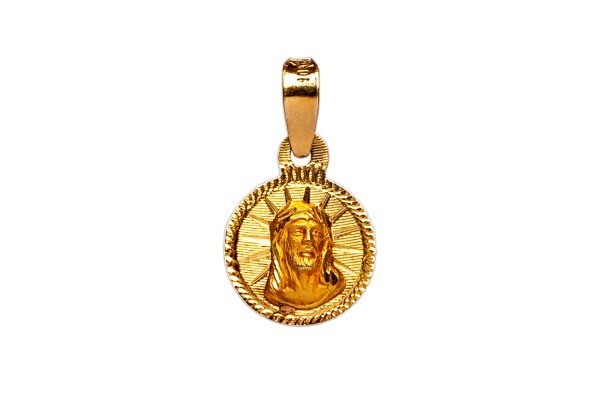 MEDALLA ORO 10K DIV. ROSTRO RED 03 AMA MEX.