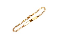 ESCLAVA ORO 10K CARTIER 3X1 PAVE M.13 09 MEX.