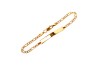 ESCLAVA ORO 10K CARTIER 3X1 PAVE M.13 09 MEX.