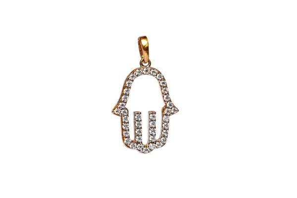 DIJE ORO 10K MANO DE FATIMA FLZ AMA MEX.