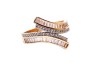 ANILLO ORO 10K CRUZADO 4L C/BAGUETTE FLZ AMA MEX.
