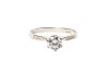 ANILLO PLATA .925 SOLITARIO P/L MOD. AD04 MEX.
