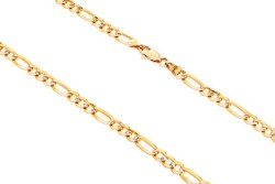 CADENA ORO 10K CARTIER 3X1 M.55 PAVE BAS MEX.