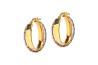 ARRACADAS ORO 10K OVAL DOBLE 40-140 COMB MEX.
