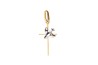 DIJE ORO 10K CRUZ ESP STO FLZ COMB MEX.