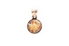 MEDALLA ORO 10K ESP. STO RED 07-10 FLOR MEX.