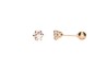BROQUEL ORO 14K RECTO #3 MEX.