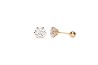 BROQUEL ORO 14K RECTO #5 MEX.