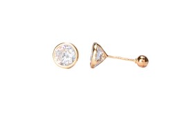 BROQUEL ORO 14K BISEL #5 MEX.