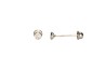 BROQUEL ORO 14K BISEL #2 BCO MEX.