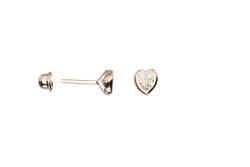 BROQUEL ORO 14K BISEL CRZN 3X3 BCO MEX.