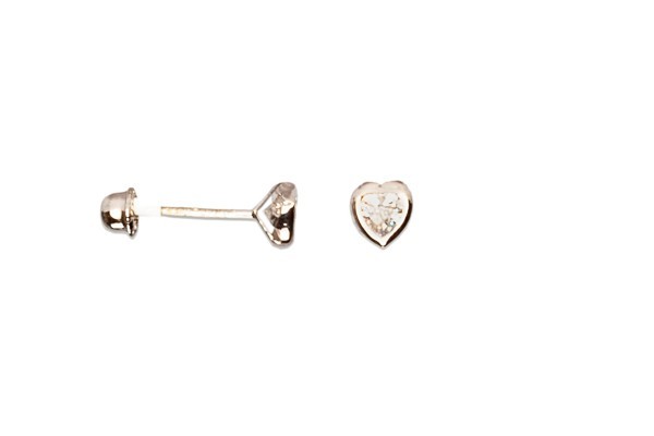 BROQUEL ORO 14K BISEL CRZN 3X3 BCO MEX.