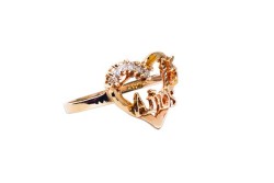 ANILLO ORO 10K 15 AÑOS CZN MOD. AD1007 AMA MEX.