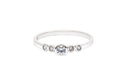 ANILLO ORO 14K SOLITARIO P/L MOD. AV-027 BCO MEX.