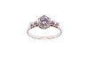 ANILLO ORO 14K SOLITARIO P/L MOD. AV-189 BCO MEX.