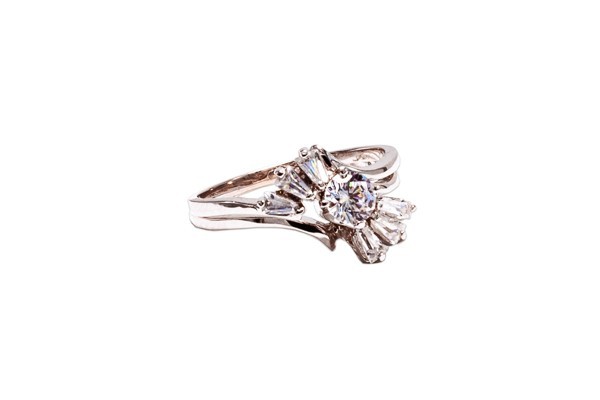 ANILLO ORO 14K ALIANZA MOD. AA-071 BCO MEX.