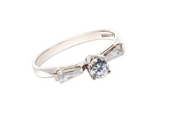 ANILLO ORO 10K SOLITARIO MOD. AS-017 BCO MEX.